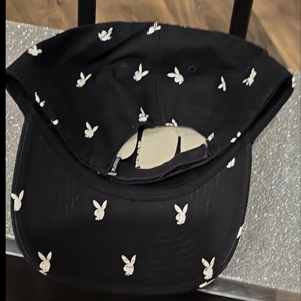 Playboy All-Over Rabbit Head Cap - Picture 6 of 6
